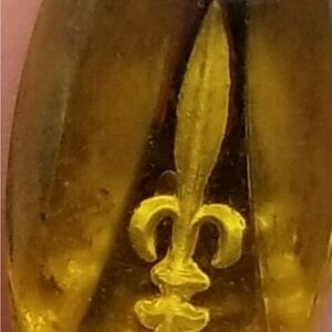 SWANK Gold Fleur-de-Lis Charm